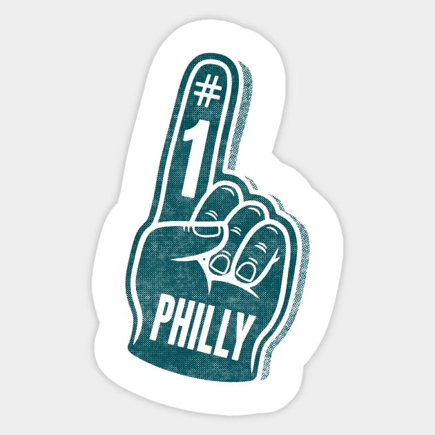 Number 1 Philly Football Sticker by BRNCR8V